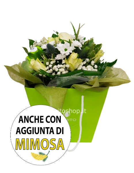 Boule grande bianca/verde