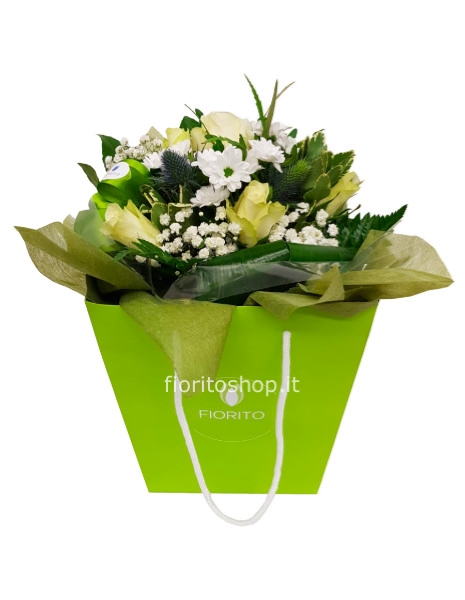 Boule grande bianca/verde