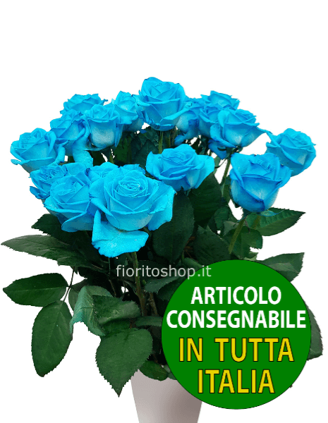 Rose azzurre a scelta di numero