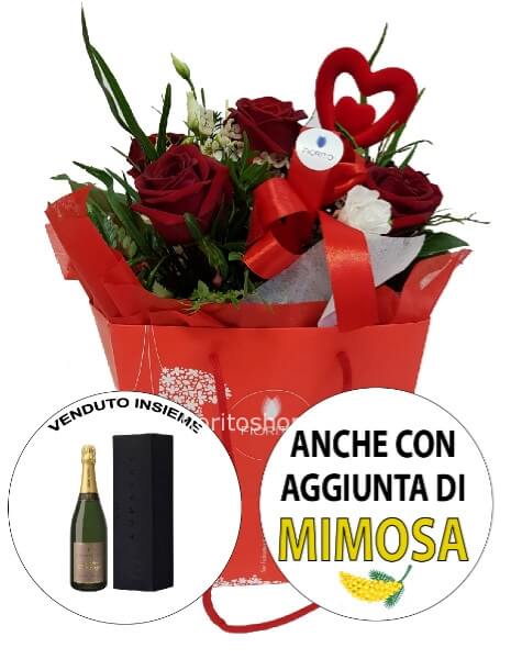 Set Boule Amore Passionale + Champagne 750 ml