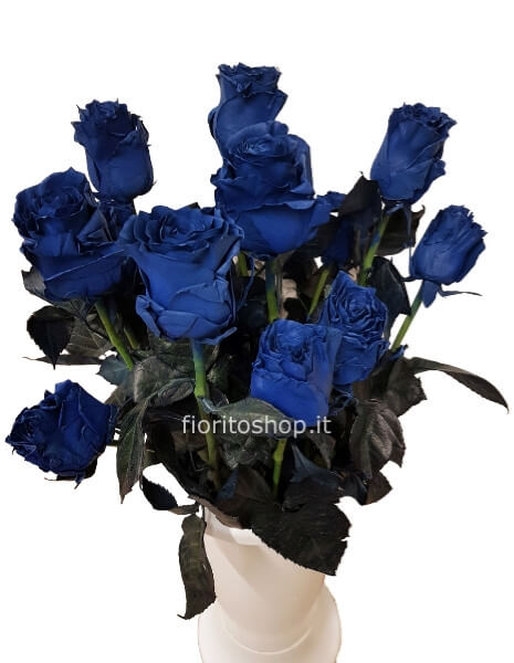 Rose BLU SCURE a scelta di numero