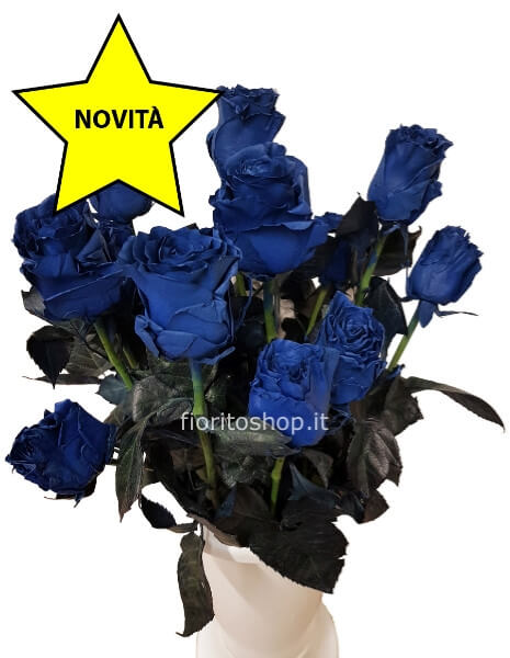 Rose BLU SCURE a scelta di numero